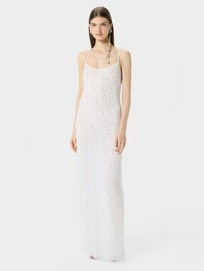 Blumarine White Dress Georgette